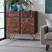 Watson Dark Sideboard, Gold