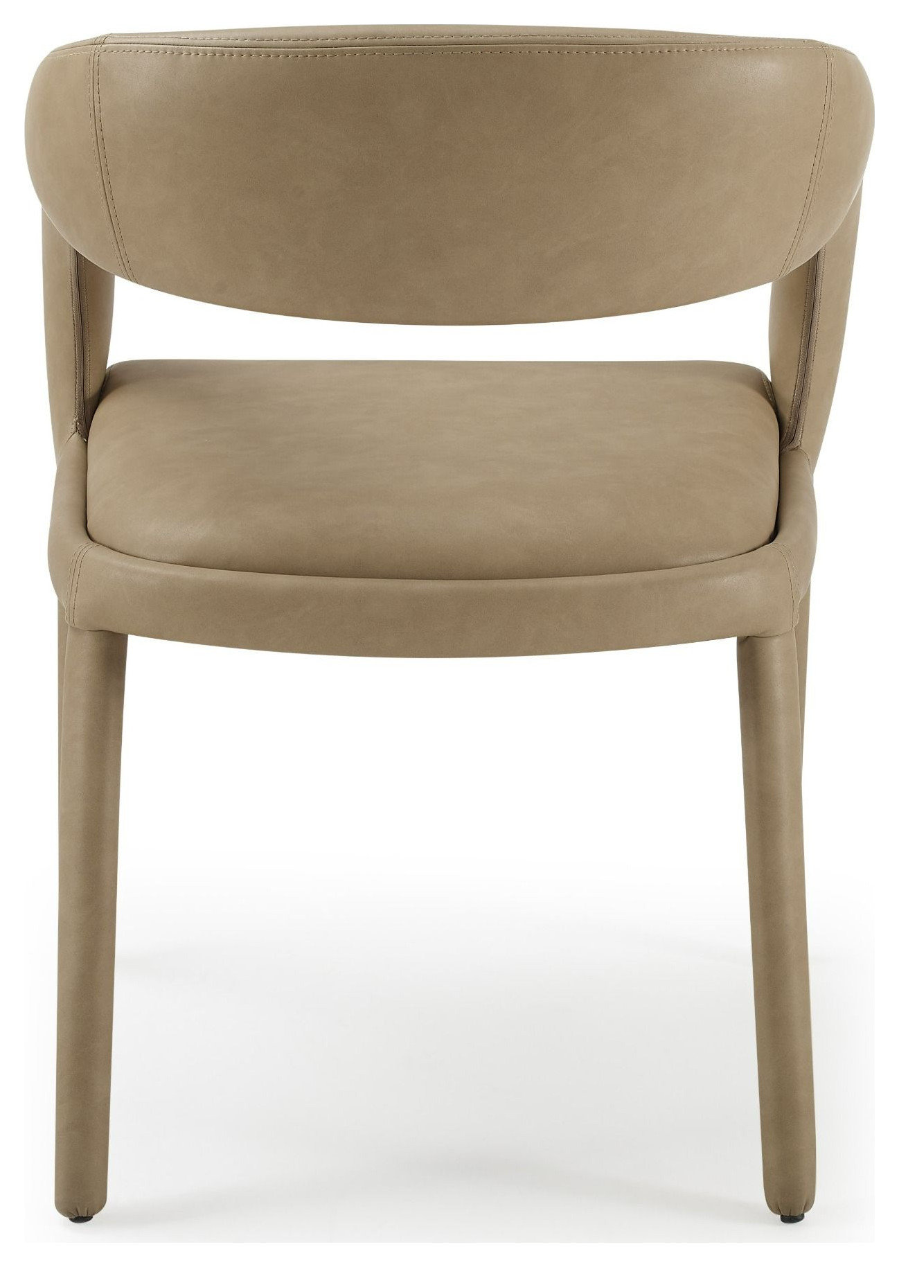Modrest Faerron Modern Tan Leatherette Dining Chair - Contemporary ...