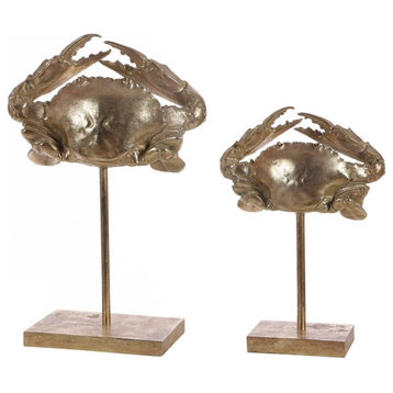Safavieh Conra Set of 2 Crab Table Decor Gold