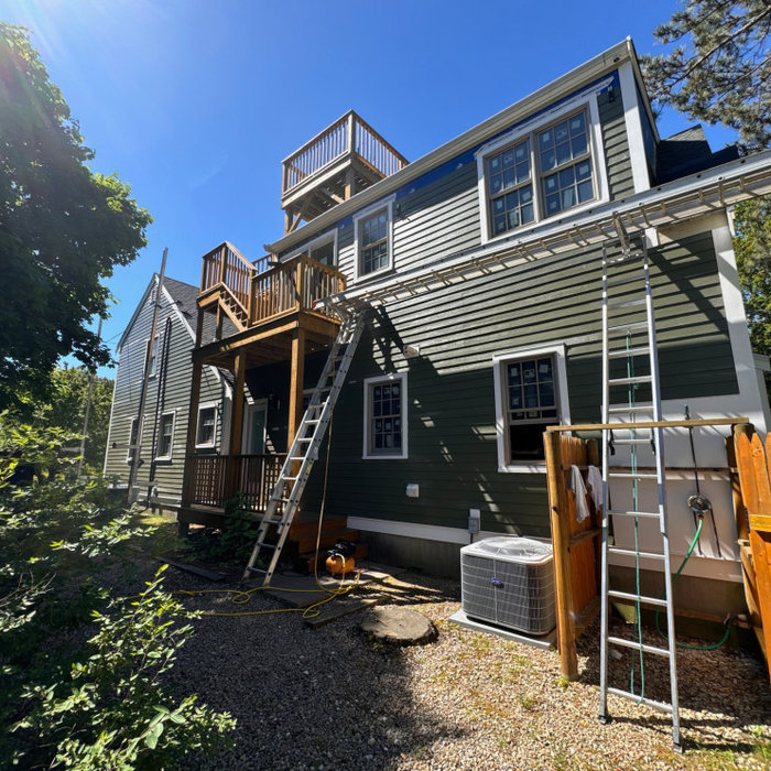 A house being renovated