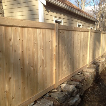 Weston Cedar Fencing and Stonewall