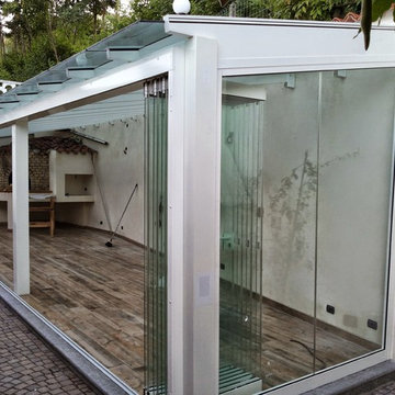 Veranda near Turin, Italy. Complete with glass roof.