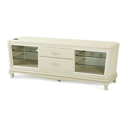 AICO Furniture - After Eight Entertainment Console in Pearl Croc - 19097-12 - Entertainment Centers And Tv Stands