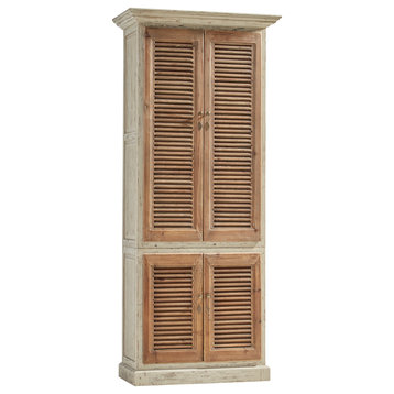 Avon Shabby Chic Reclaimed Pine Linen Cabinet