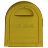 Mid Modern Dylan Curbside Mailbox, Yellow