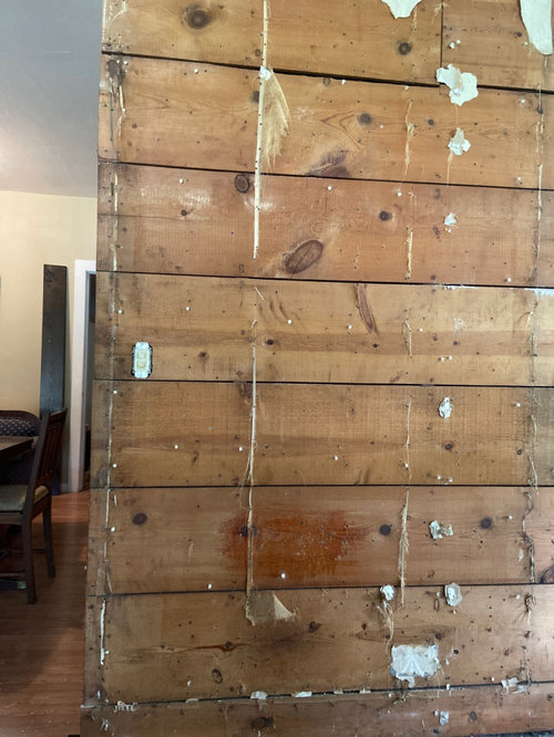 found wood behind drywall. can we keep it as shiplap?
