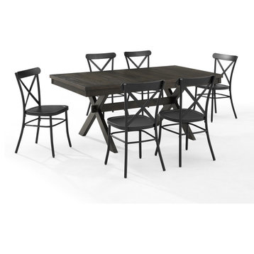 Hayden 7Pc Dining Set WithCamille Chairs