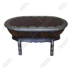 EXOTIC SHAPE BRASS COFFEE TABLE - Furniture