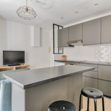 Rénovation d'un grand studio à Paris 17ème