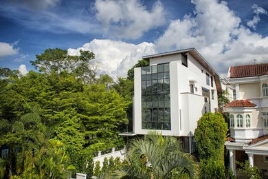 Trendy exterior home photo in Singapore