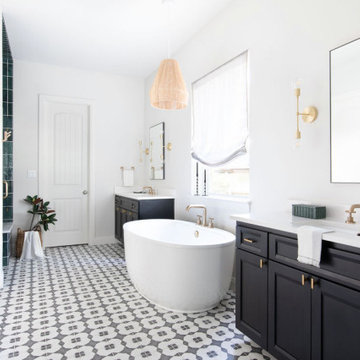 Modern Eclectic Bathroom | Dripping Springs, Texas