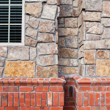 Phoenix Brick Home featuring Cavanal Thin Stone - North Carolina