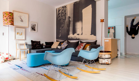 My Madrid Houzz: An Art-Filled Home for a Former Gallery Owner