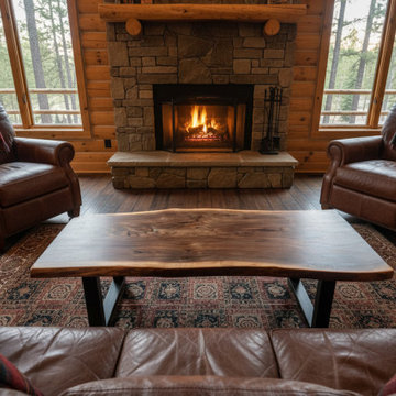 Customizable Live Edge Black Walnut Coffee Tables, Made-To-Order