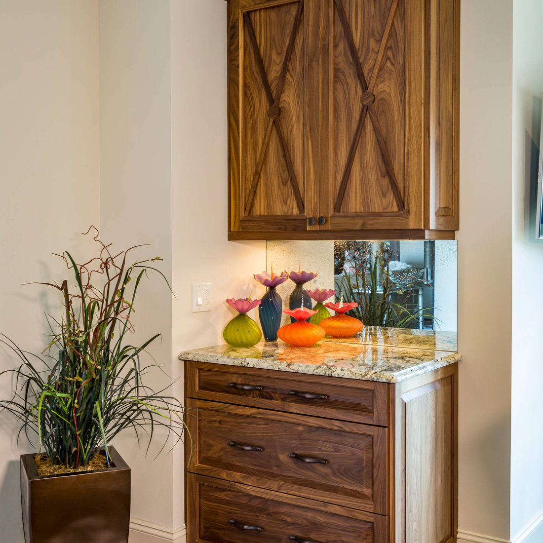 Walnut Home Bar
