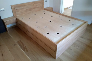 Foto di una camera da letto scandinava