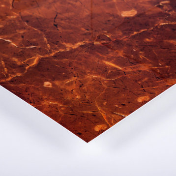 Marble Peel & Stick Wall Tiles, 11.8"x11.8", Amber Brown, 12 Pieces