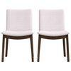 Laura Mid-Century Modern Solid Wood Dining Chair (Set of 2)