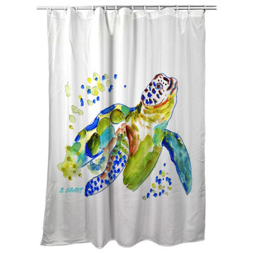 Betsy Drake Baby Sea Turtle Shower Curtain