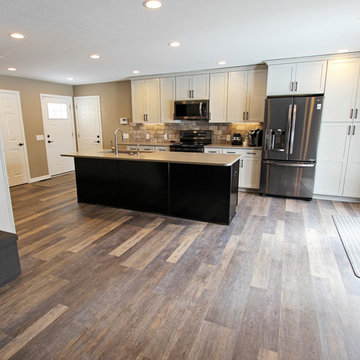 Waypoint Painted Harbor Cabinets and Lenova