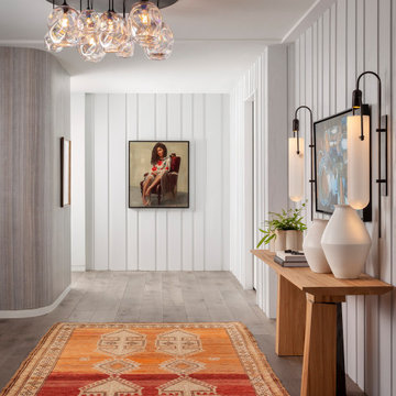 Proper Terrace Penthouse Entry with Textured Plaster