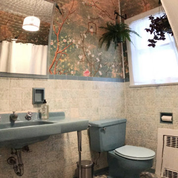 Wallpaper installation, Grout Repair, Shower Install, Light Installation, and LE