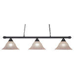 Toltec Lighting - Toltec Lighting 373-MB-53318 Oxford - Three Light Billiard - Assembly Required: Yes Canopy Included: YesShade Included: YesCanopy Diameter: 12 x 12 xWarranty: 1 Year* Number of Bulbs: 3*Wattage: 150W* BulbType: Medium Base* Bulb Included: No