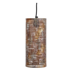 Barker and Stonehouse - SMALL CYLINDRICAL COPPICE PENDANT - L&aacute;mparas de techo