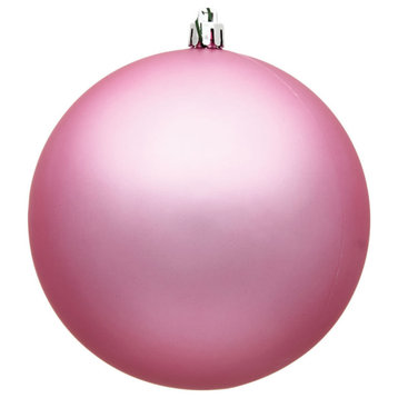 Vickerman 4" Pink Matte Ball Ornament, 6 per Bag