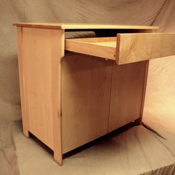 Mid-century Modern style maple stereo cabinet - Products