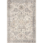 KAS - KAS Hue 4707 Ivory Farrah Area Rug, 8'10"x13' - Sink your toes into our Hue Collection of rugs constructed of an incredibly silky, plush pile in lustrous colors. Ranging from distressed traditionals to modern transitionals, this collection can meld into any aesthetic often mixing traditional living into the everyday. Hue is machine woven in Turkey of a super soft polypropelene and has a plush 1/4" pile height.