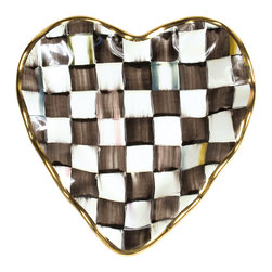 Courtly Check Fluted Heart Plate | MacKenzie-Childs - Dinner Plates