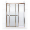 Paragon Framed Sliding Shower Door, Towel Bar, Clear, Brushed Nickel, 58"x70"