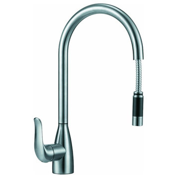 BOANN Chloe 16.7" 304 Stainless Steel Pull- Out Kitchen Faucet