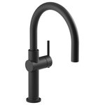 Kohler - Kohler Crue Bar Faucet Matte Black - A model of clean, sophisticated design, the Crue Kitchen Faucet Collection represents a true high point in user-focused plumbing design for the kitchen. The silhouette  a simple arched spout and single lever handle, offer a straightforward style that adapts to nearly any kitchen design. It's this contemporary look, paired with thoughtful functionality, that makes the Crue Collection a modern marvel.