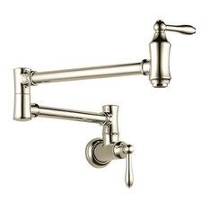 50 Most Por Pot Fillers For 2018 Houzz Delta Faucet 4 Gpm 2 Handle Wall Mount Pot Filler Brilliance