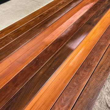 House to backyard IPE steps
