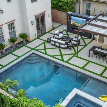 New Backyard Project in Orange County, Irvine, Dove street
