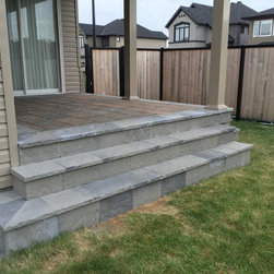 Wood to Stone Deck - Landscaping Stones And Pavers