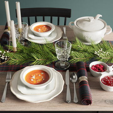 Farmhouse Holiday Dining Tabletop Ideas Collection