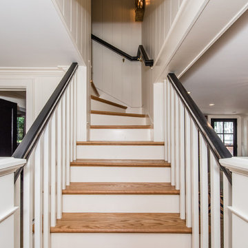Bethesda, MD Rustic Transitional Basement Makeover