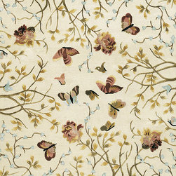 Eden Monarch Garden Ivory-Peony Contemporary Rug - Couristan - Rugs