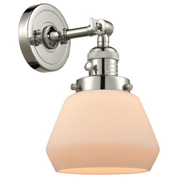 1 Light Sconce With A "High-Low-Off" Switch.