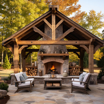 Outdoor Fireplace Mantels