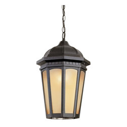 Trans Globe Lighting - Trans Globe Lighting 40153-RT Rust 1 Light Hanging Lantern with Tea Stain - Outdoor Hanging Lights