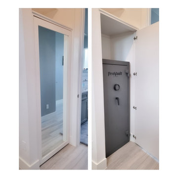 Hidden Safe Cabinet with Mirror Door – Custom Closet Feature