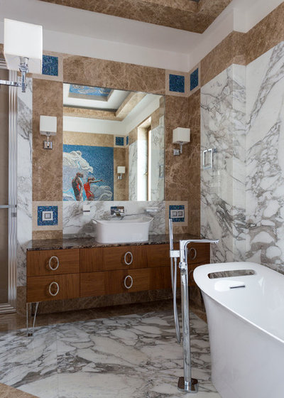 Ванная комната by Мастерская дизайна Юлии Покровской и Инны Вольвак