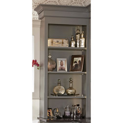 Bookcase with Flush Cabinet End - Bathroom Cabinets