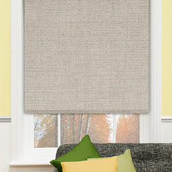 Blinds.com Premier Decorative Roller Shades in Palm Rafia - Roller Shades
