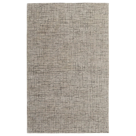 Weave & Wander Natal Transitional Solid, Ivory/Gray/Taupe, 8'x10'
